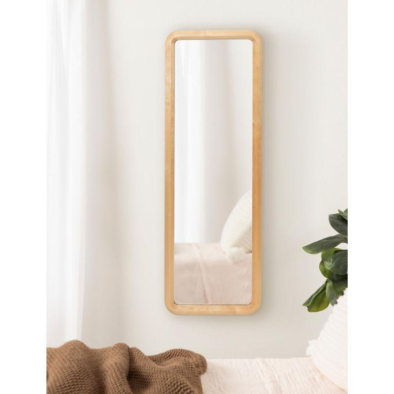 Kate and Laurel Pao Framed Wood Wall Mirror