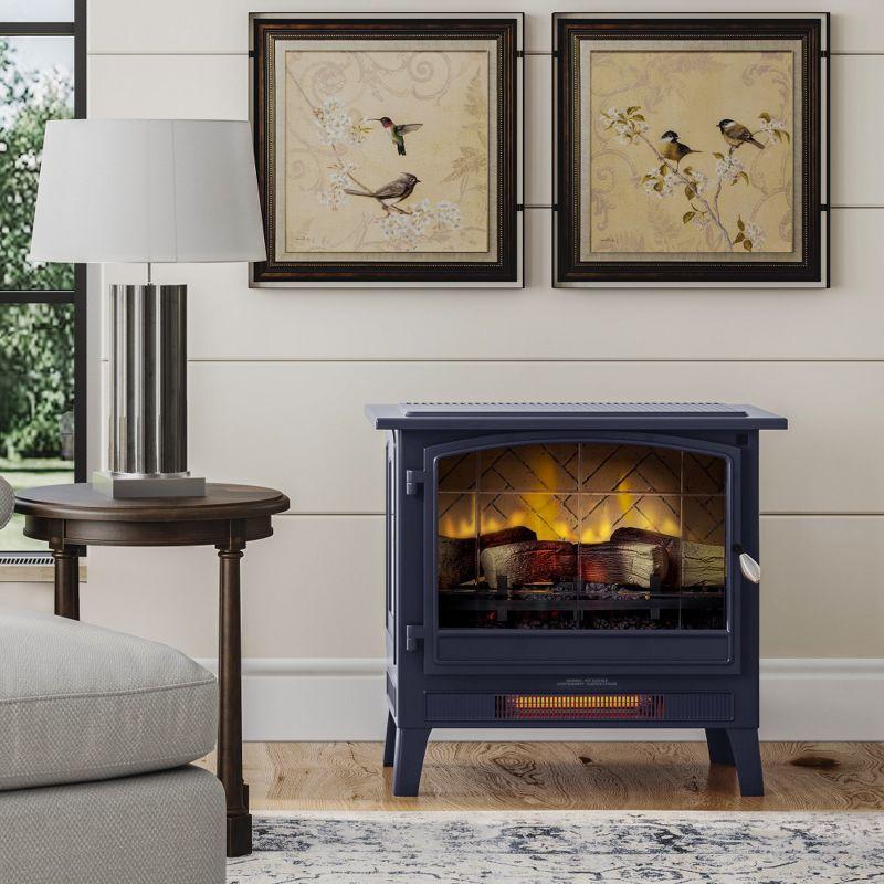 Country Living Smart Infrared Electric Fireplace Stove Heater, Alexa and Google Home Compatible