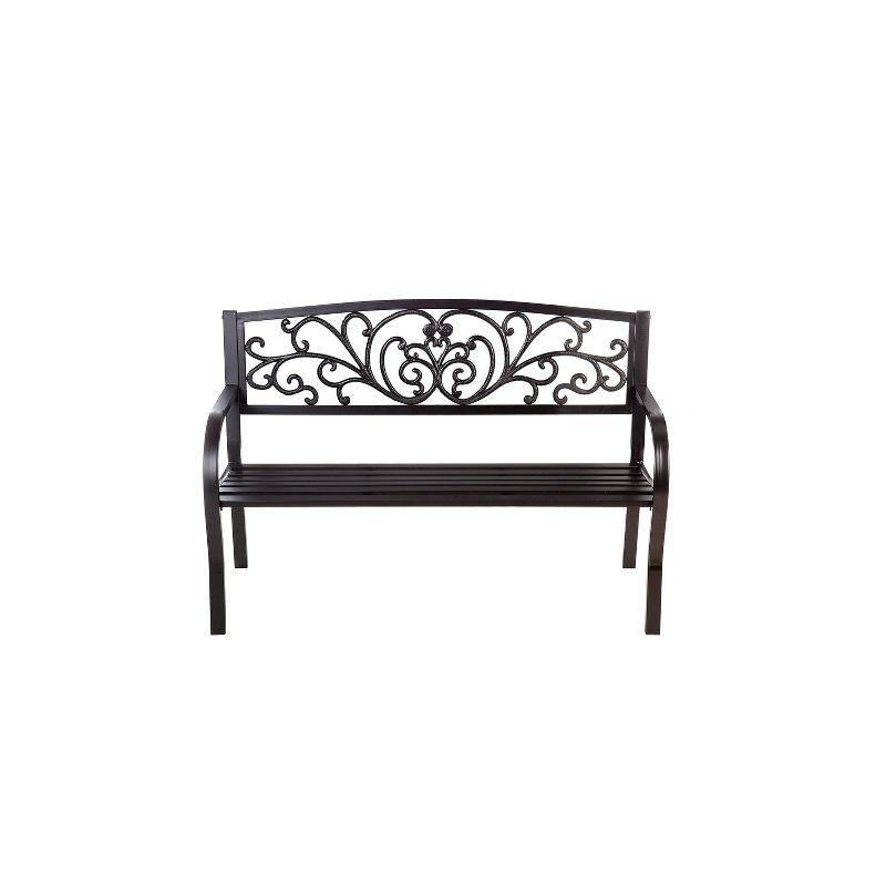 House of Hampton® Blooming Garden Metal Bench