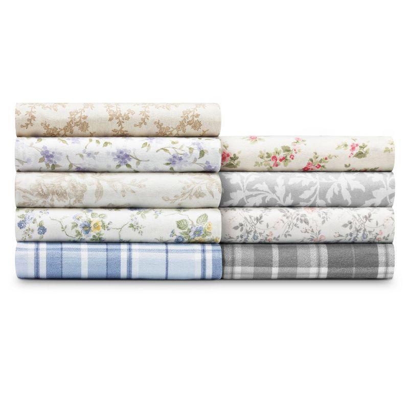 Laura Ashley Laura Ashley Cotton Flannel Cozy Sheet Sets