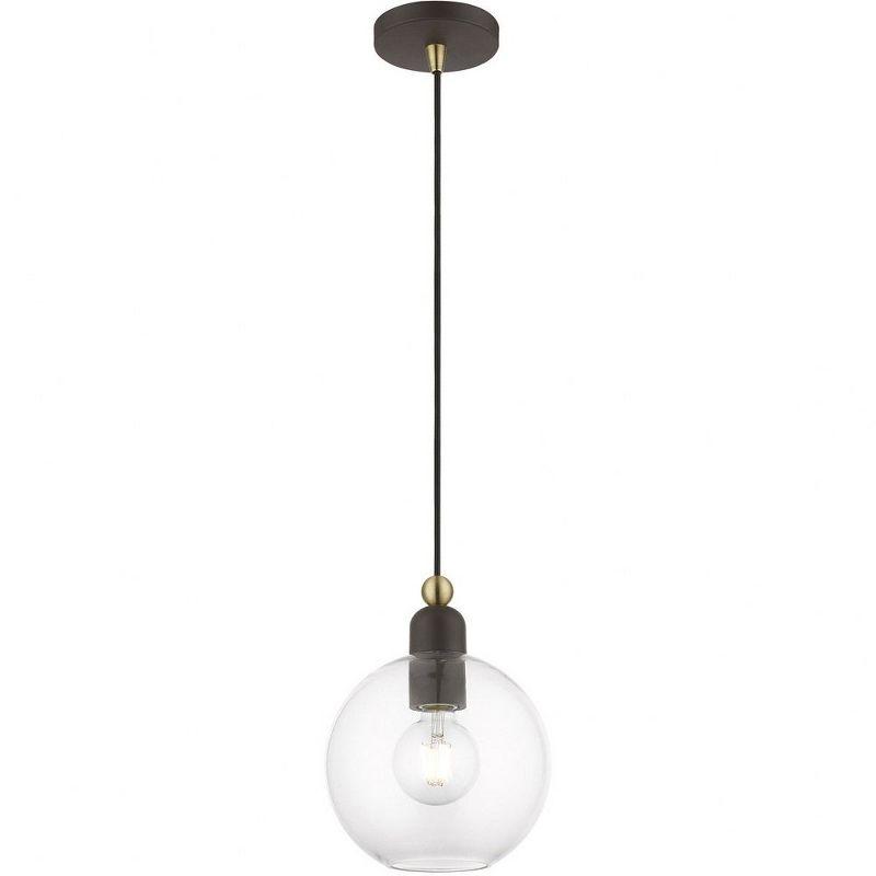 Livex Lighting Downtown 1 - Light Pendant in  Bronze/Antique Brass