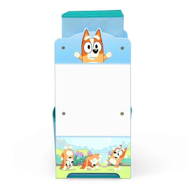 Delta Children Bluey 6 Bin Design and Store Toy Storage Organizer - Greenguard Gold Certified - Blue