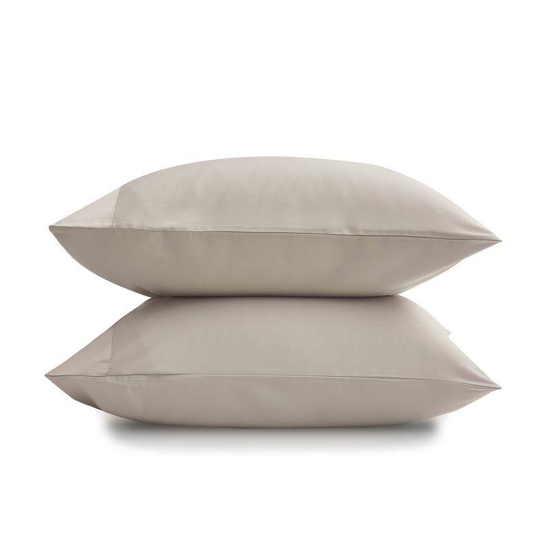 DOZ Bamboo Viscose Pillowcase Set, Organically Grown Bamboo, Buttery Soft, Cooling, High GSM Ivory Standard/Queen