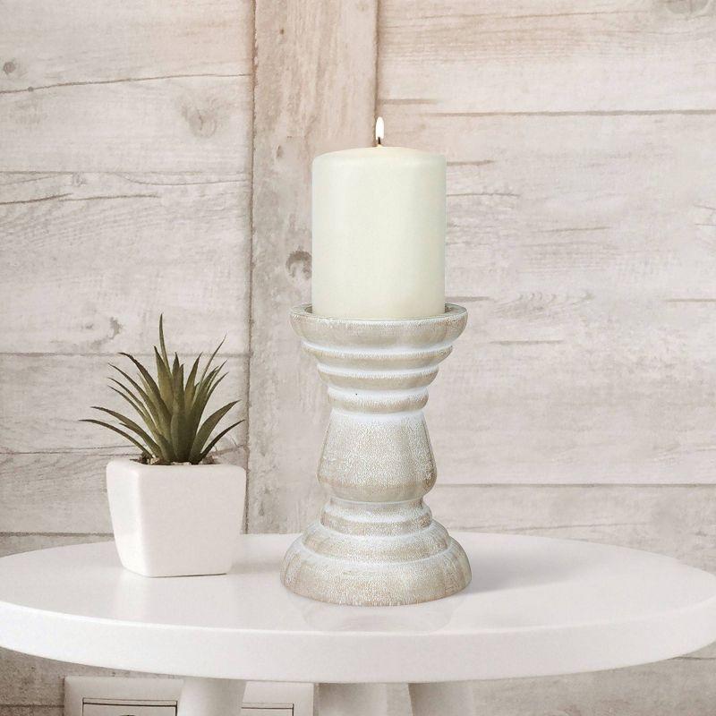 Stonebriar Beach House Pillar Candle Holder - CKK Home Decor