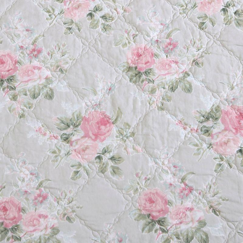 Melany Rose Print Cotton Quilt Set Pink - Laura Ashley