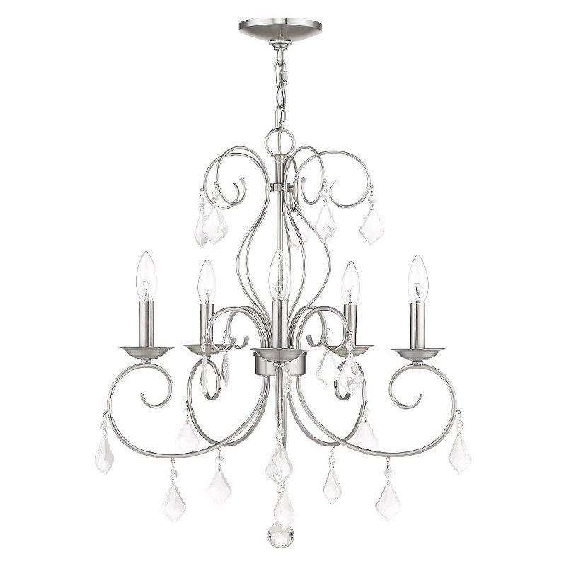 Livex Lighting Donatella 5 - Light Chandelier in  Brushed Nickel