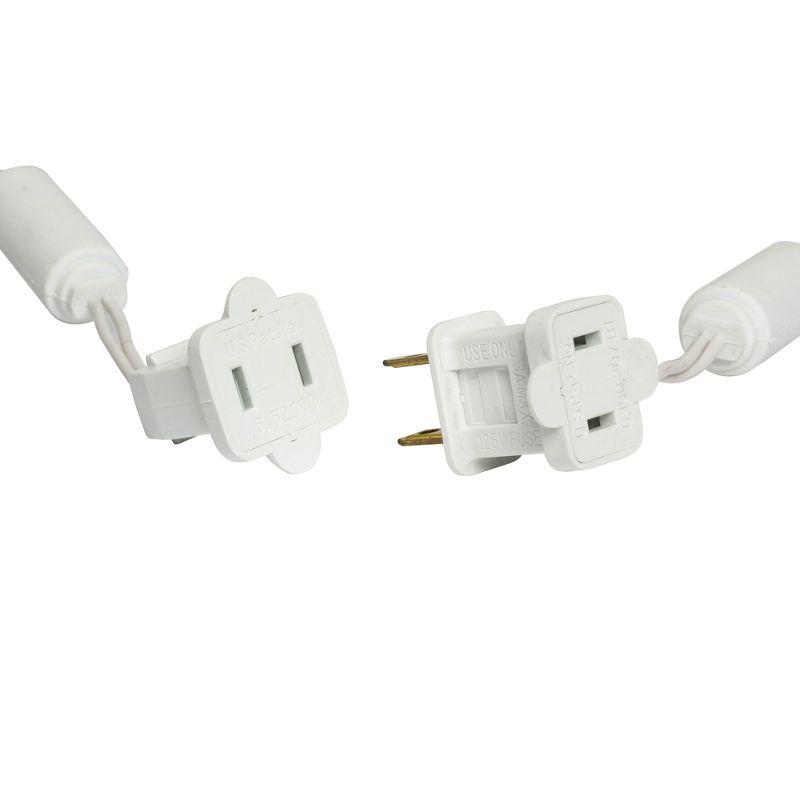 Vickerman 50 Warm White Wide Angle LED Light on White Wire, 25' Christmas Single Mold Light Strand