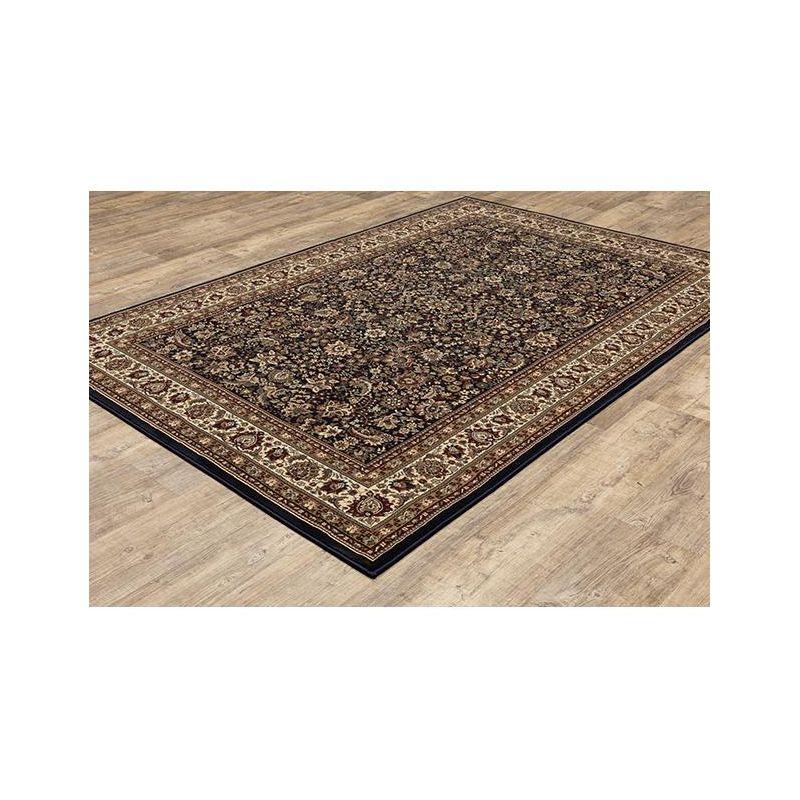 Ariana Blue Persian Border Low Pile Area Rug