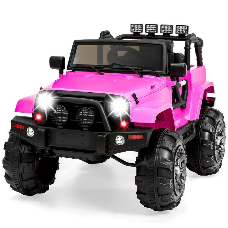 Pink 12V Kids Ride-On SUV with Remote Control and LED Lights