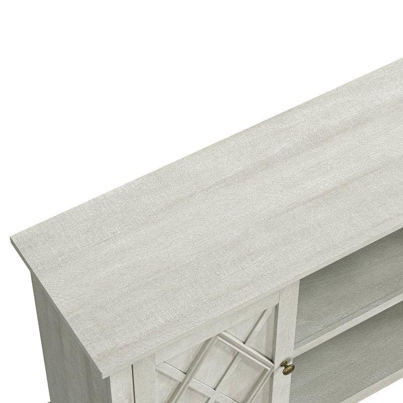 70" Farmhouse Style TV Stand for TVs up to 78" Off White - Festivo: Media Console with Storage