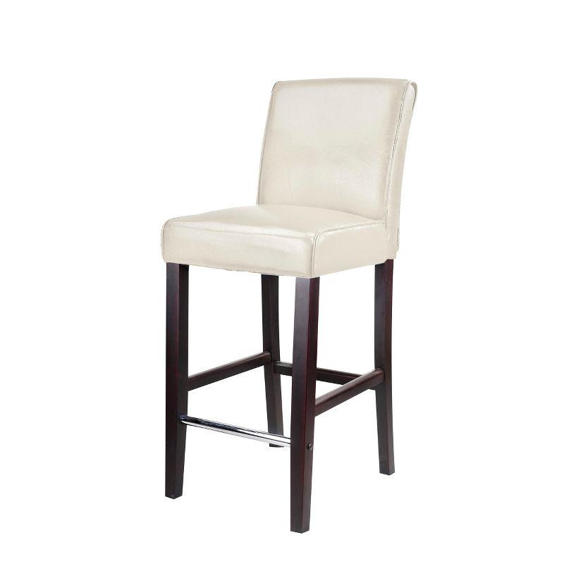 Antonio Bar Height Barstool w/ Bonded Leather Seat - Corliving