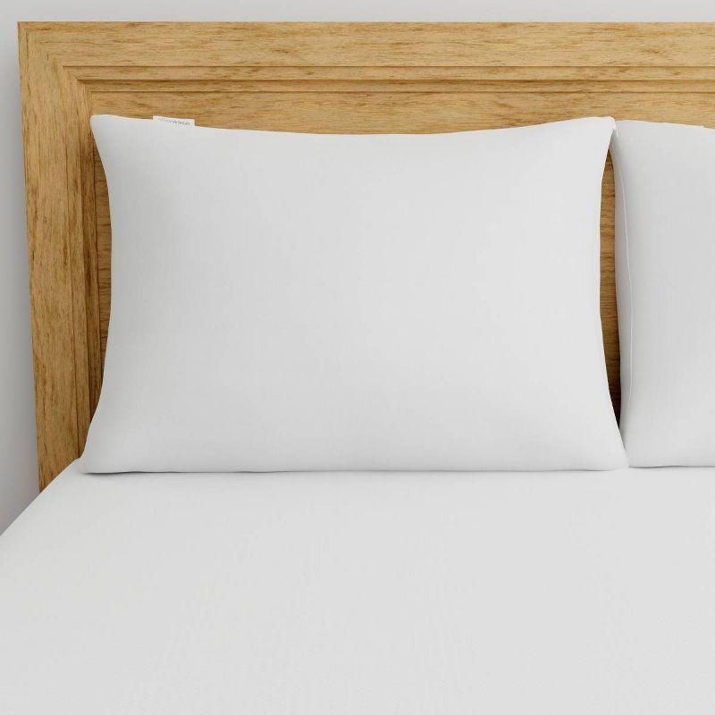 AllerEase Ultimate Comfort Breathable Pillow Protector-White (King): 100% Cotton, Zippered, OEKO-TEX Certified