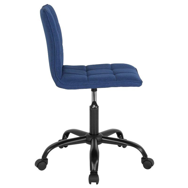 Emma and Oliver Home Office Armless Task Office Chair with Tufted Back/Seat