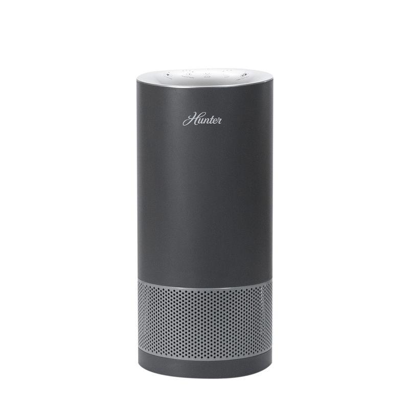 Hunter HP450UV Round Air Purifiers for Home, True HEPA Air Purifier Tower for Pets, Odors, Allergens, Smoke, Dust, VOC's. HEPA Air Purifiers for