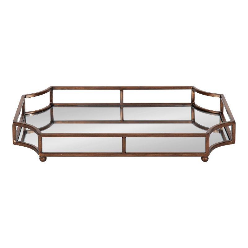 Kate and Laurel Ciel Tray, 19x13x3, Bronze