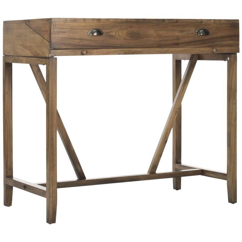 Wyatt Writing Desk With Pull Out - AMH6509 - Oak - Safavieh Couture