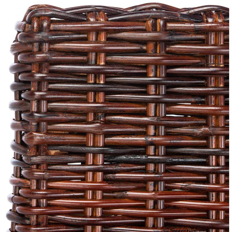 Sanibel 18''H Rattan Side Chair (Set of 2) - Antique Walnut - Safavieh
