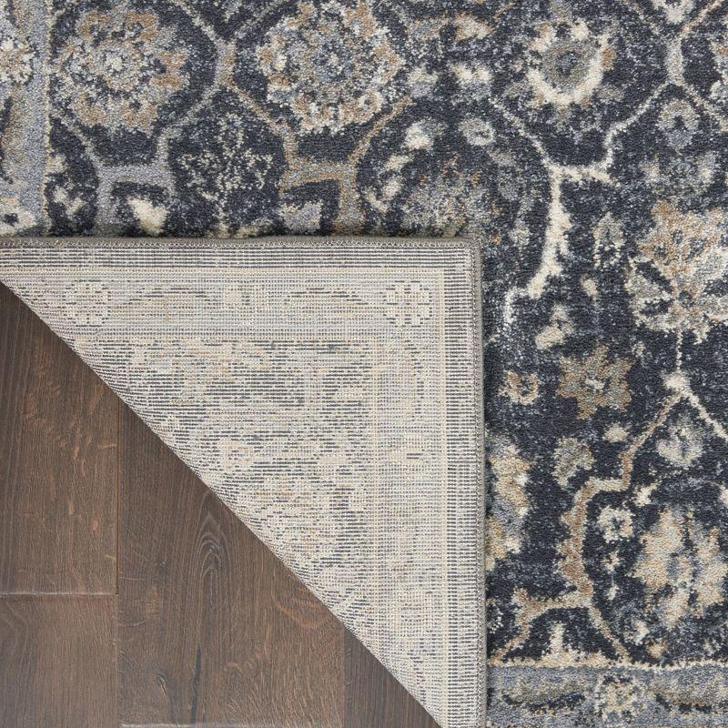 Nourison Home Moroccan Celebration KI385 Navy/Beige/Gray Indoor Area Rug - 5'3 X 7'3