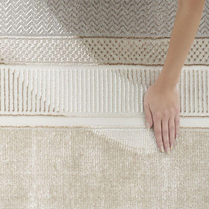 Nourison Glam 7'10" x 9'10" Ivory Modern Indoor Rug