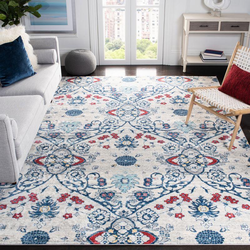 Brentwood BNT894 Power Loomed Area Rug - Navy/Grey - 8'9"x11'9" - Safavieh.