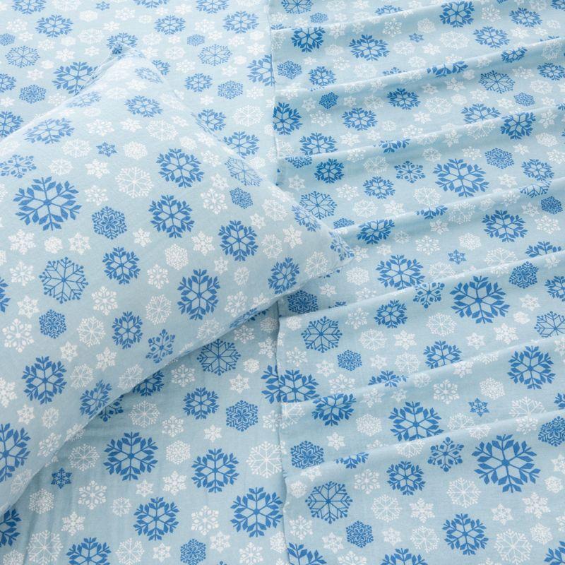 100% Turkish Cotton Holiday Printed Flannel Sheet Set