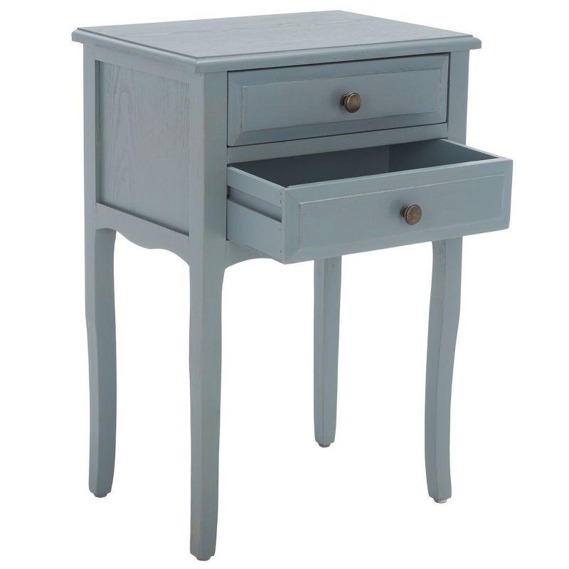 Lori Night Table Barn - AMH6576G - Blue - Safavieh Couture