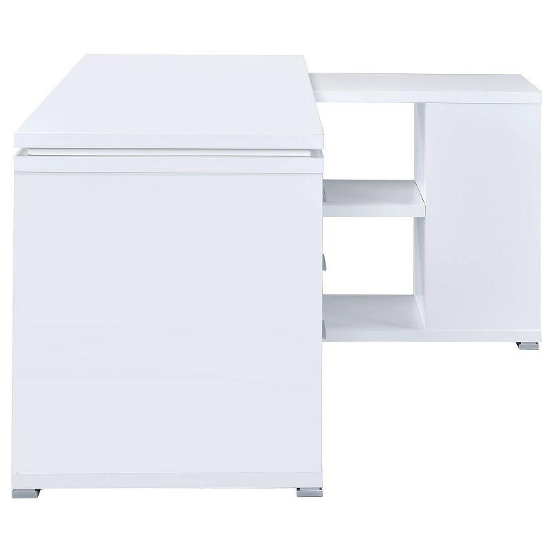 Yvette 3 Drawer L-Shape Desk - Coaster