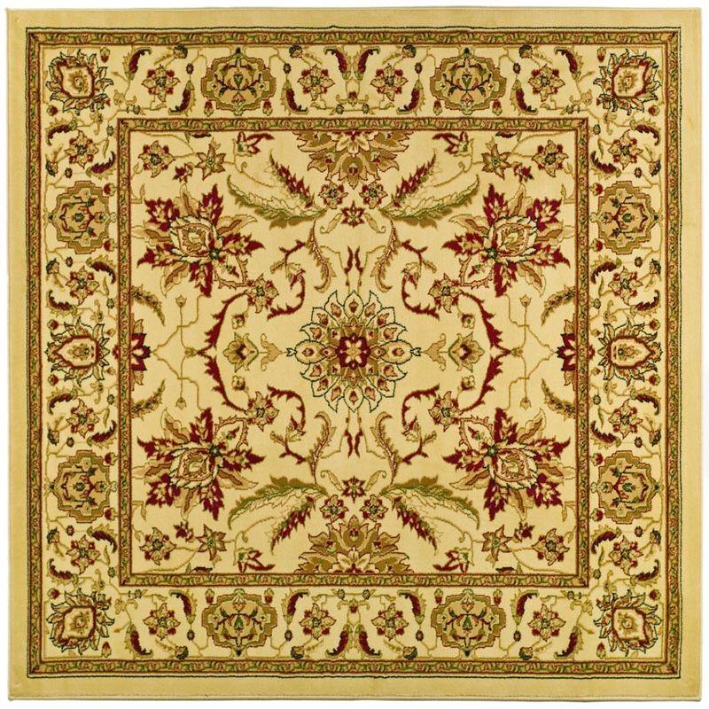 Lyndhurst LNH216 Power Loomed Area Rug - Ivory/Ivory - 6'x6' - Safavieh.