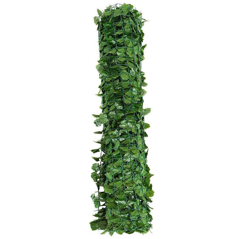 Costway 59''x95'' Faux Ivy Leaf Decorative Privacy Fence Screen Artificial Hedge Fencing