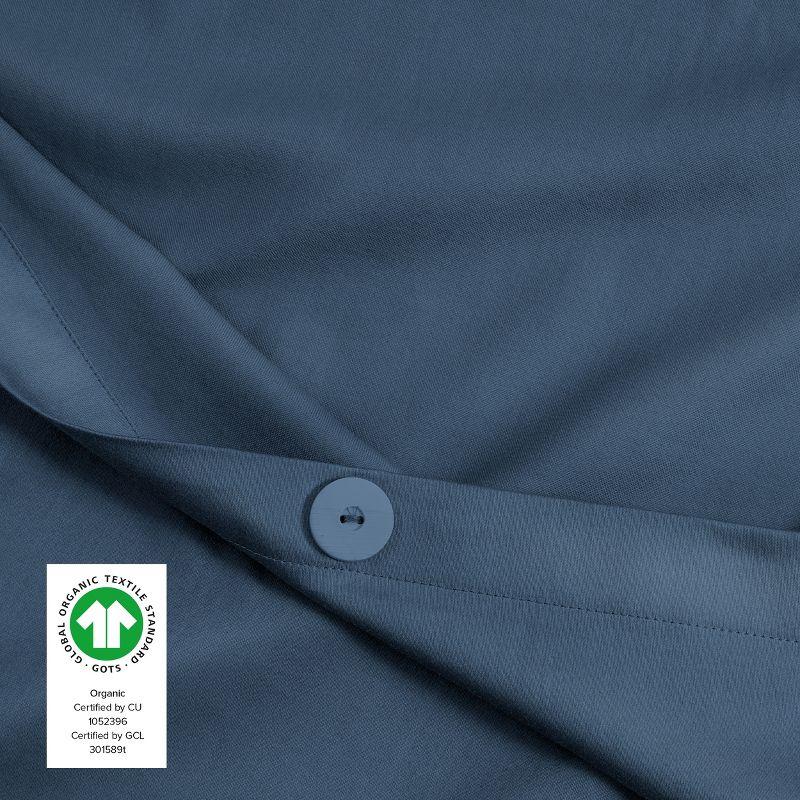 400 Thread Count Organic Cotton Sateen Duvet Cover Set
