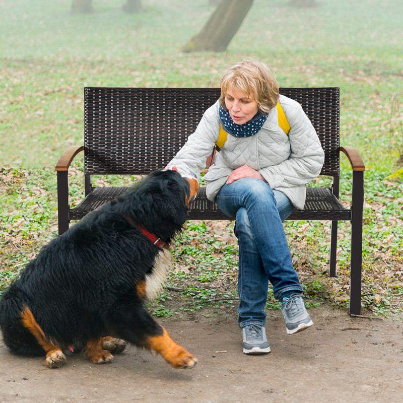 Red Barrel Studio® Alisanne Steel Outdoor Bench