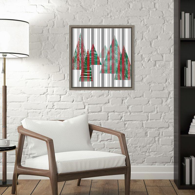 Amanti Art Oh Christmas Tree II by Sharon Gordon Canvas Wall Art Print Framed 16 x 16-in.