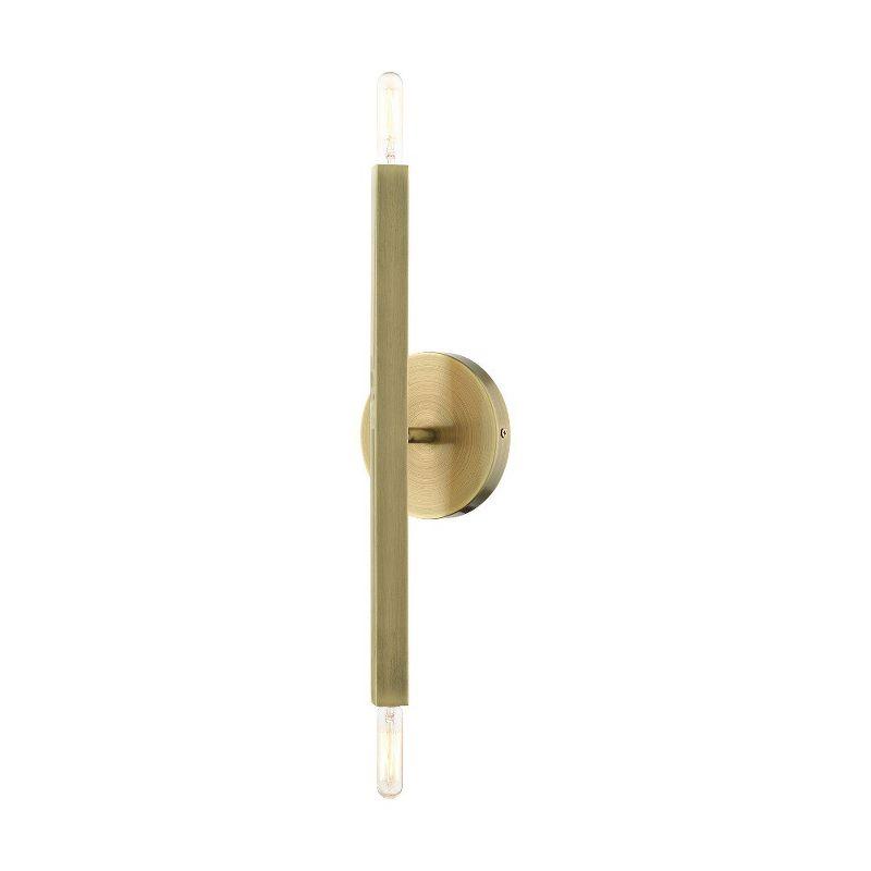 Livex Lighting Moco 2 - Light Wall Light in  Antique Brass