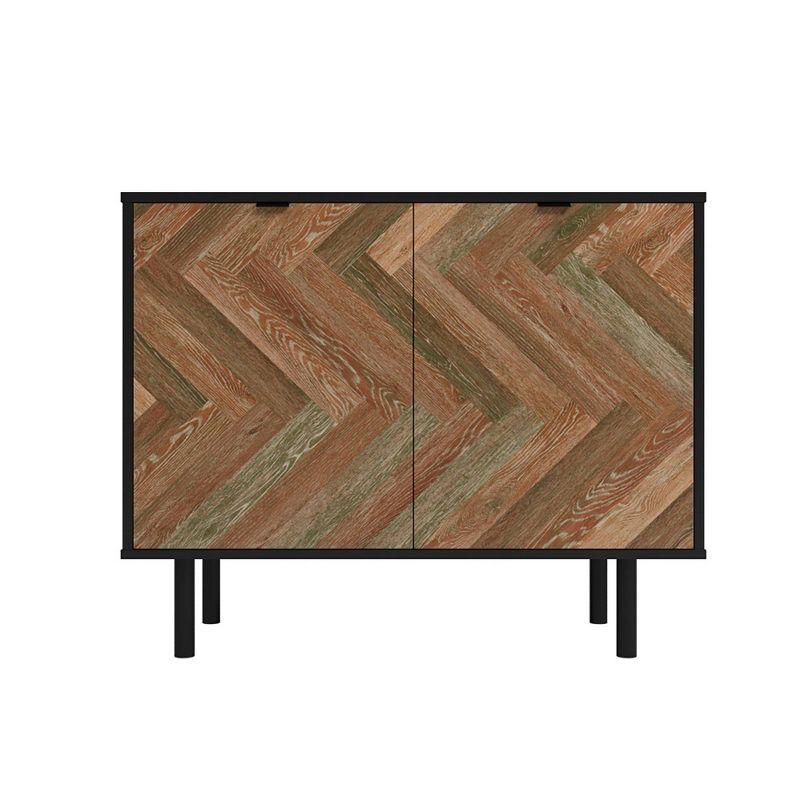 Manhattan Comfort Liam Mid - Century Modern 2 Shelf Accent Cabinet