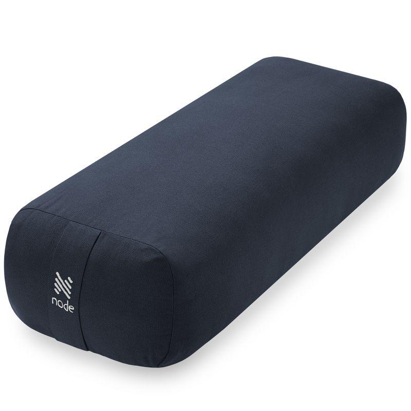Node Fitness 25" x 12" x 6" Rectangular Floor Pillow and Meditation Bolster