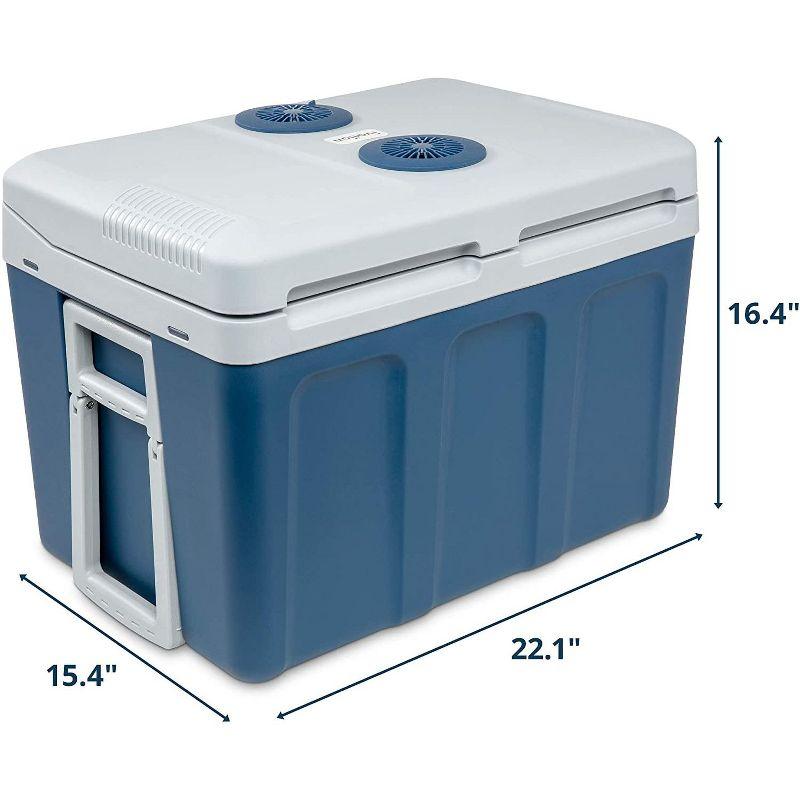 Ivation 45 L Portable Electric Cooler, Camping Fridge with Car Adapter