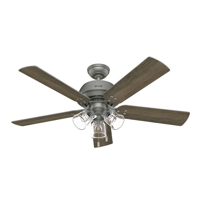 52" Shady Grove Ceiling Fan with Light Kit and Pull Chain (Includes LED Light Bulb) - Hunter Fan