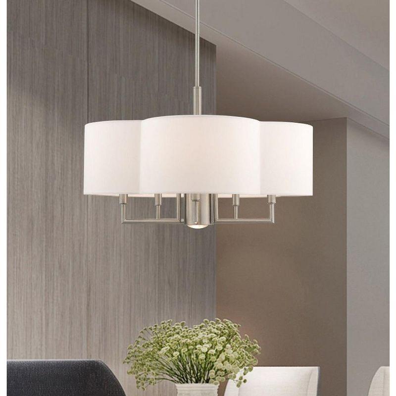 Livex Lighting Chelsea 5 - Light Chandelier in  Brushed Nickel