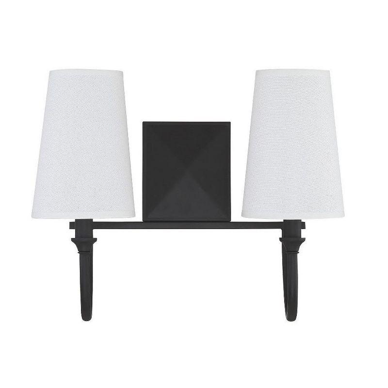 Savoy House Cameron 2 - Light Vanity in  Matte Black