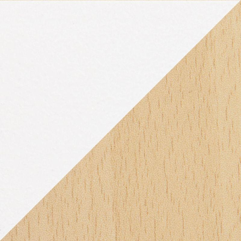 43" Display Rectangle Wood Bar Height Table White/Natural - LumiSource: Metal Frame, Kitchen, 39.5" High