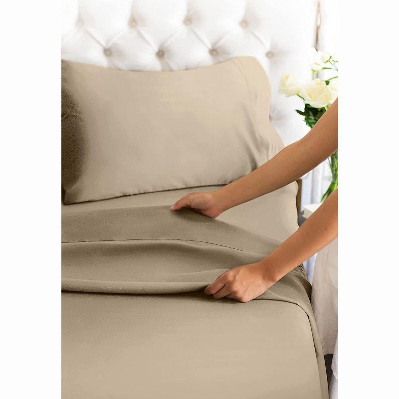 4 Piece Sheet Set 100% Cotton 1000 Thread Count - CGK Linens