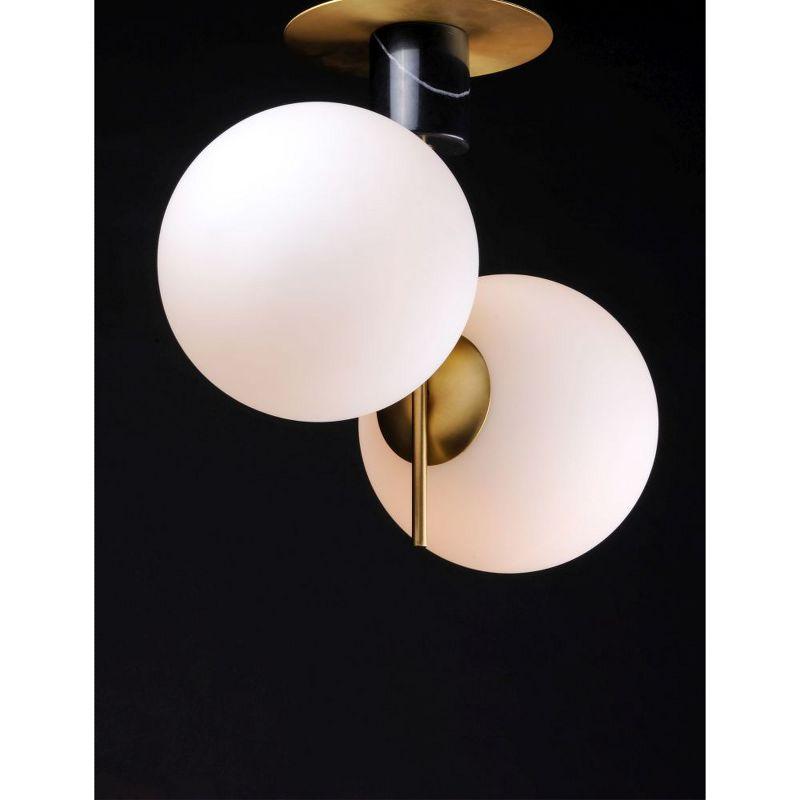 Drake 2 Light Glass Semi Flush Mount
