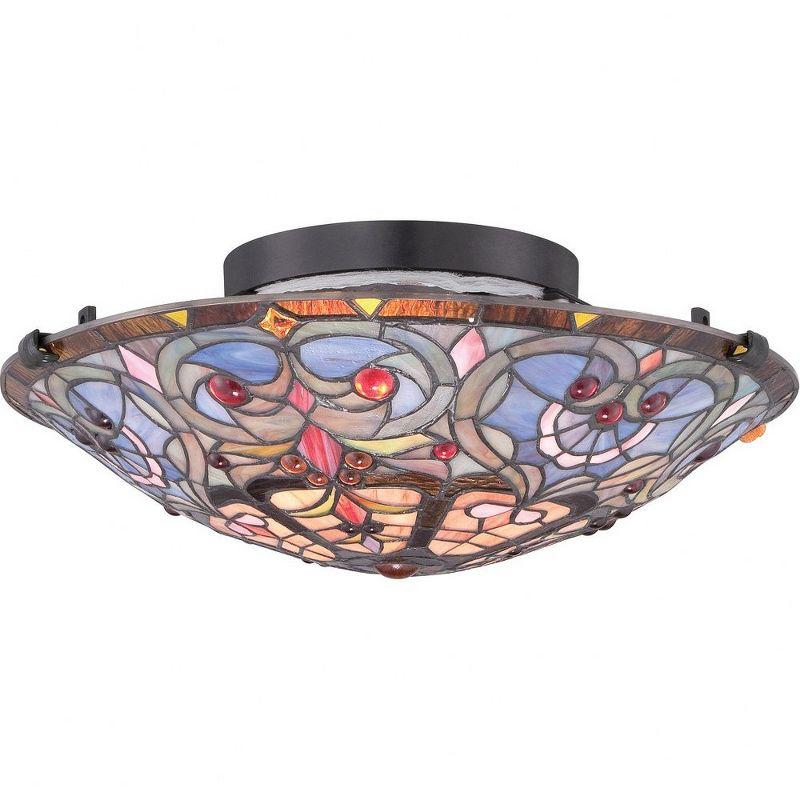 Quoizel Lighting Carroll 2 - Light Flush Mount in  Vintage Bronze