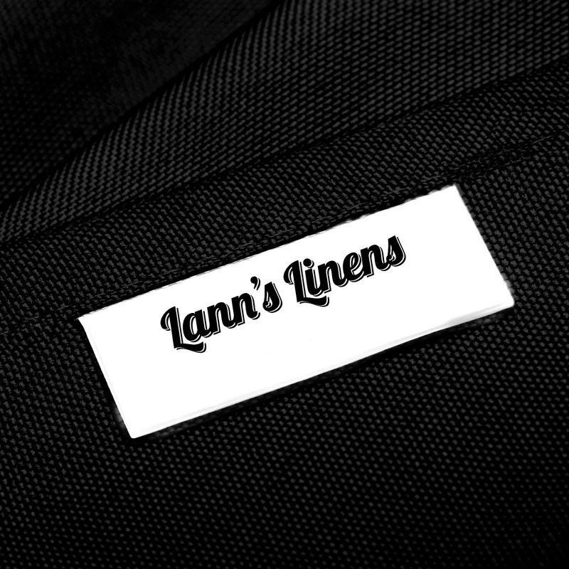 Lann's Linens Solid Color Polyester Fitted Rectangular Tablecloth