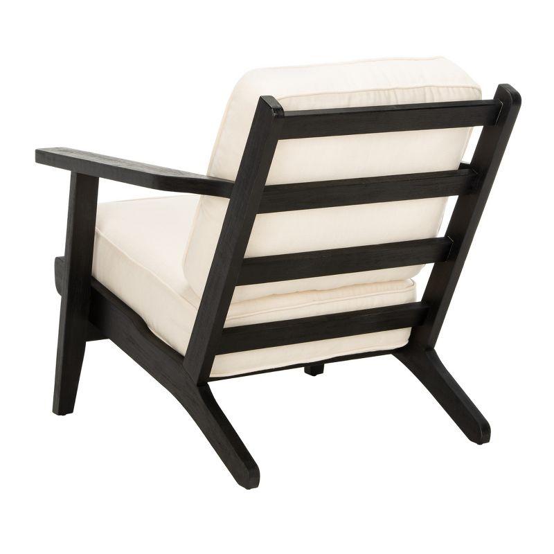 Nico Mid Century Accent Chair - ACH4501A - Bone/Black - Safavieh
