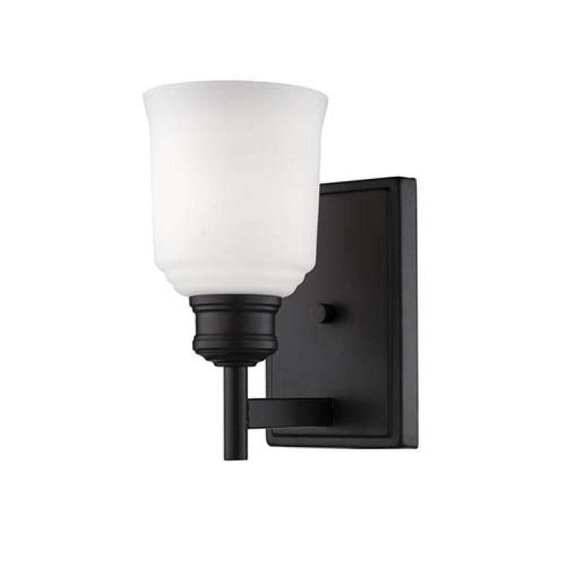 Burbank Matte Black Direct Wired 9.25" Wall Sconce