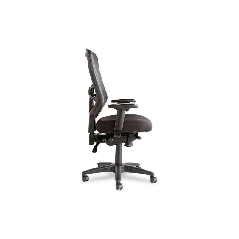 High-Back Black Mesh Office Chair with Adjustable Arms and Tilt Mechanism