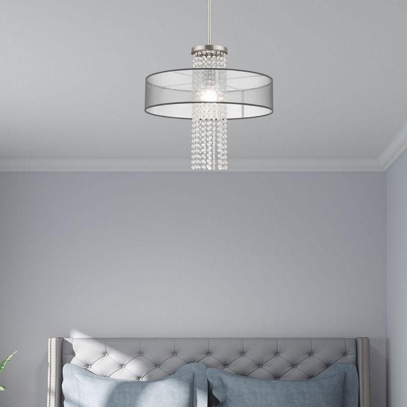 Livex Lighting Bella Vista 1 - Light Chandelier in  Brushed Nickel