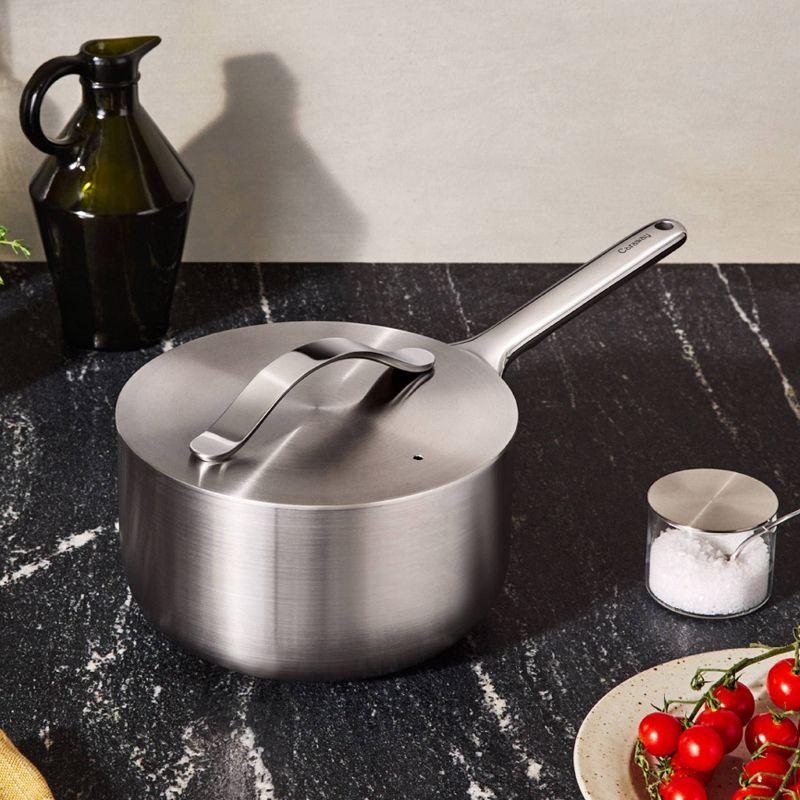 Caraway Home 3qt Stainless Steel Sauce Pan with Lid