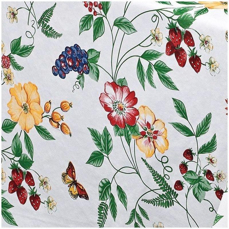 Lintex Linens Enchanted Garden 100% Vinyl Tablecloth Great for Indoor & Outdoor Use